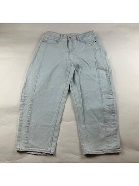 Old Navy Acid Wash High Rise Barrel Leg Jeans 12